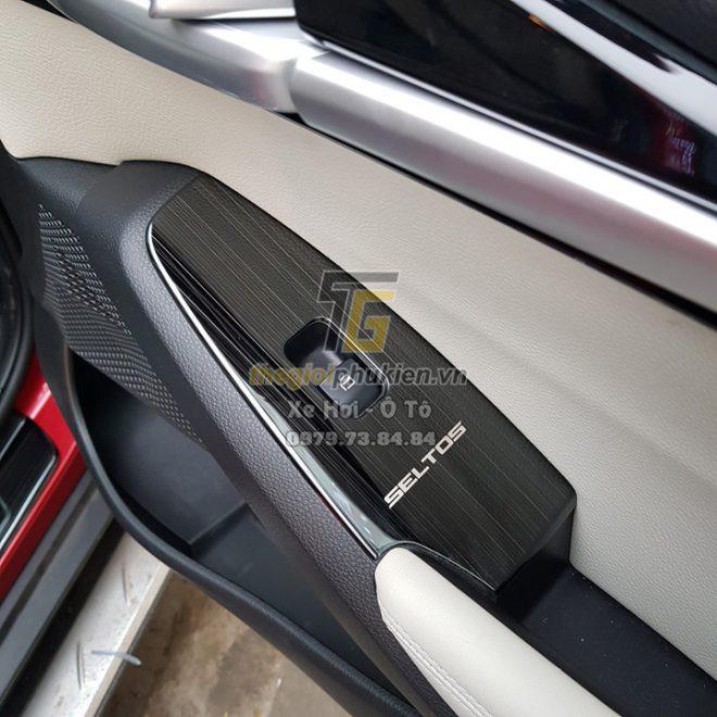 Ốp nội thất theo xe Kia Seltos vân Titan cao cấp