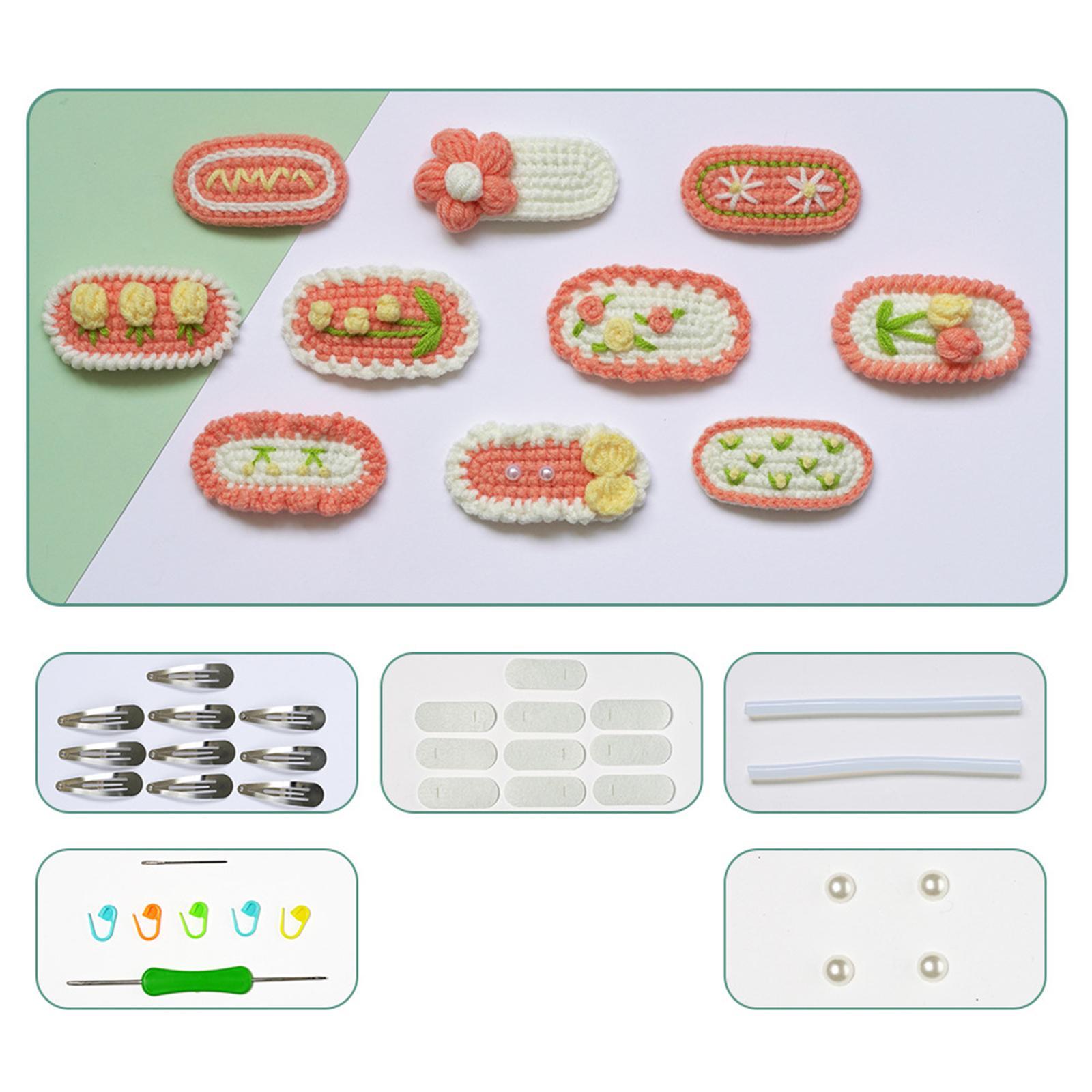 Doll Crochet Kit for Beginners Classic Starter Crochet Hair Cilps Kit for Adults