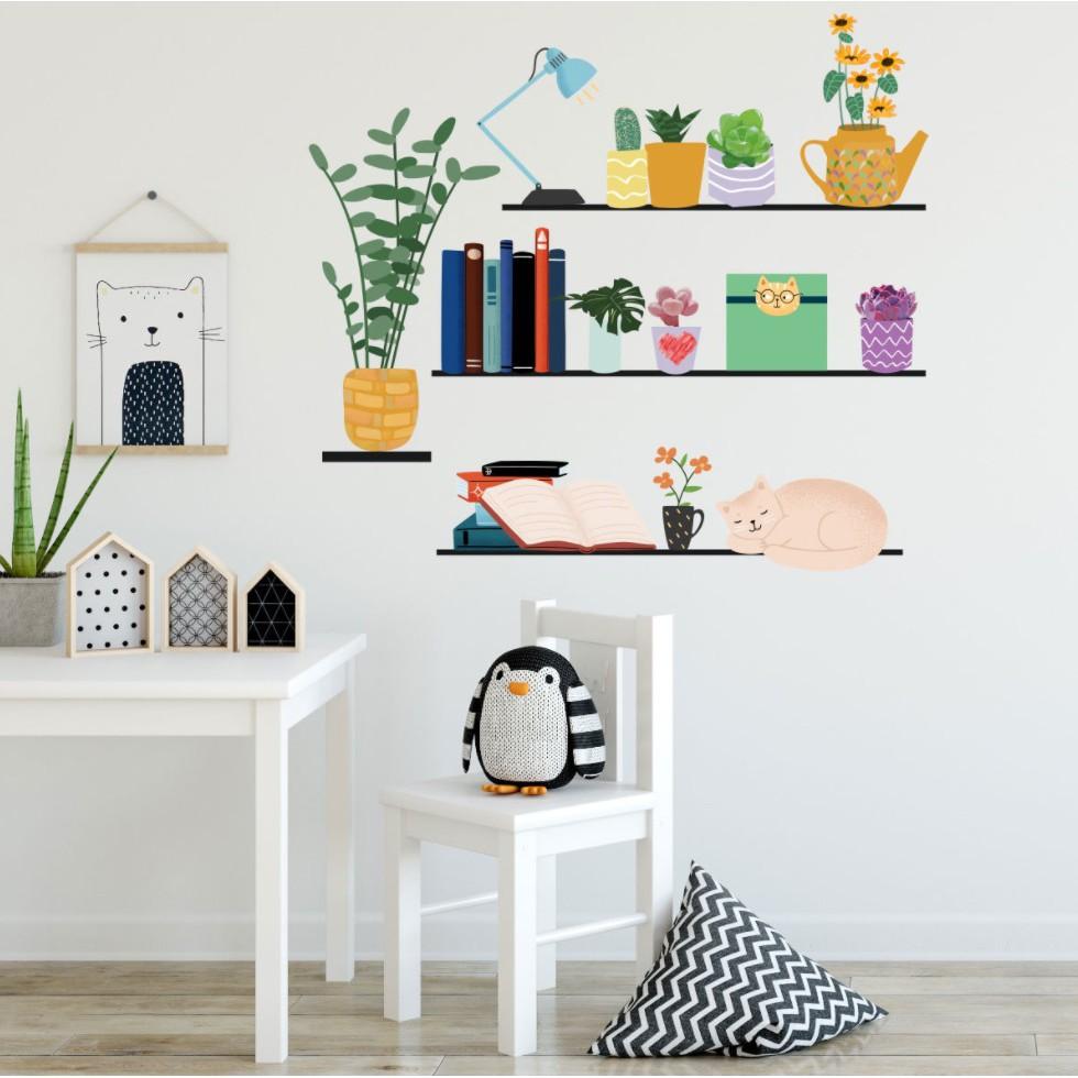 Decan Dán Tường An Phú Decor Giá Sách Treo Tường
