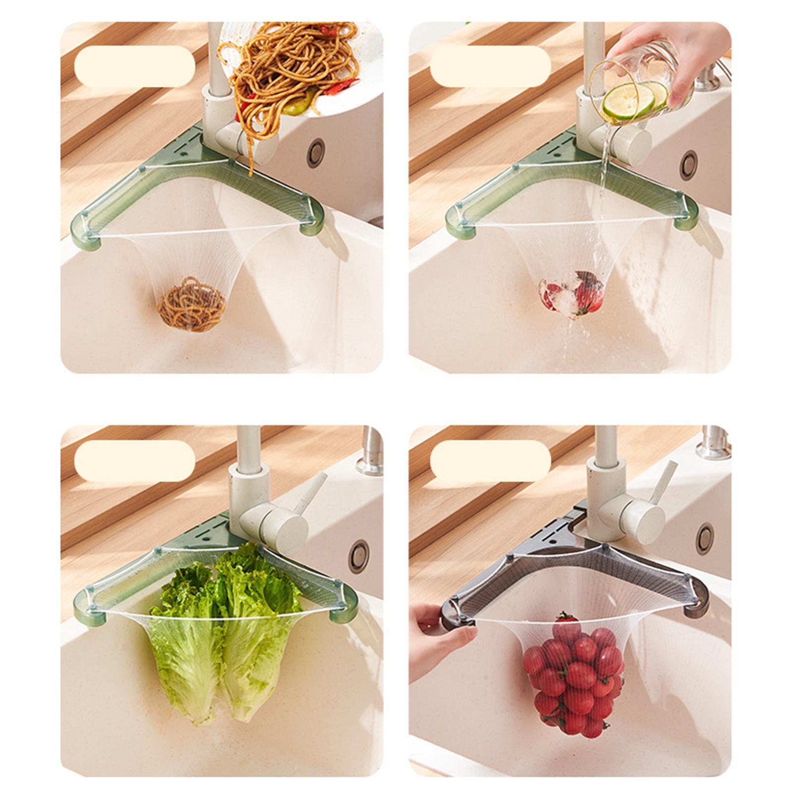 50x Sink Strainer Mesh Bag Floor drain Elasticity for Food Waste Kitchen