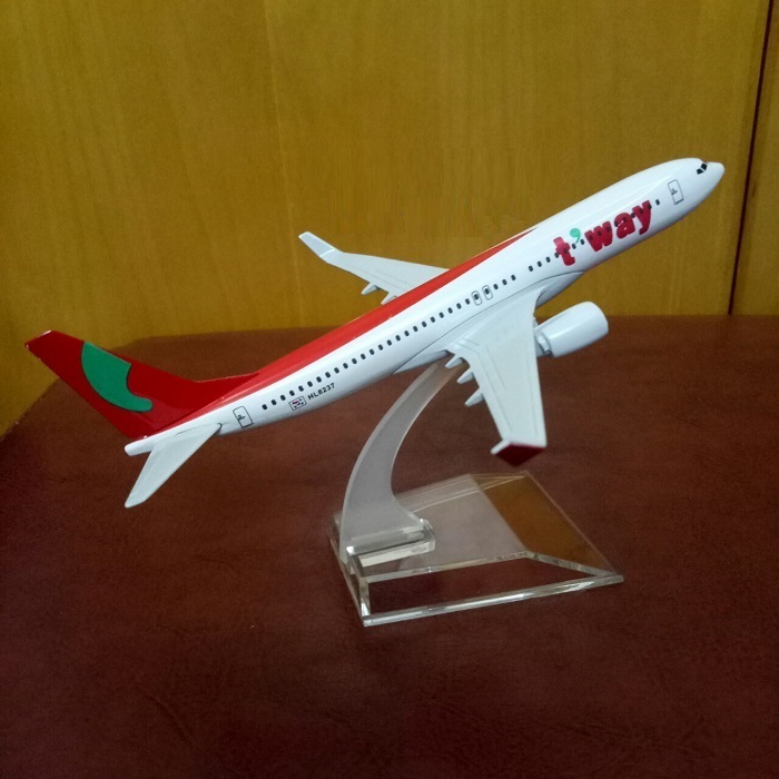 Mô hình máy bay tĩnh B737 T-way 16cm