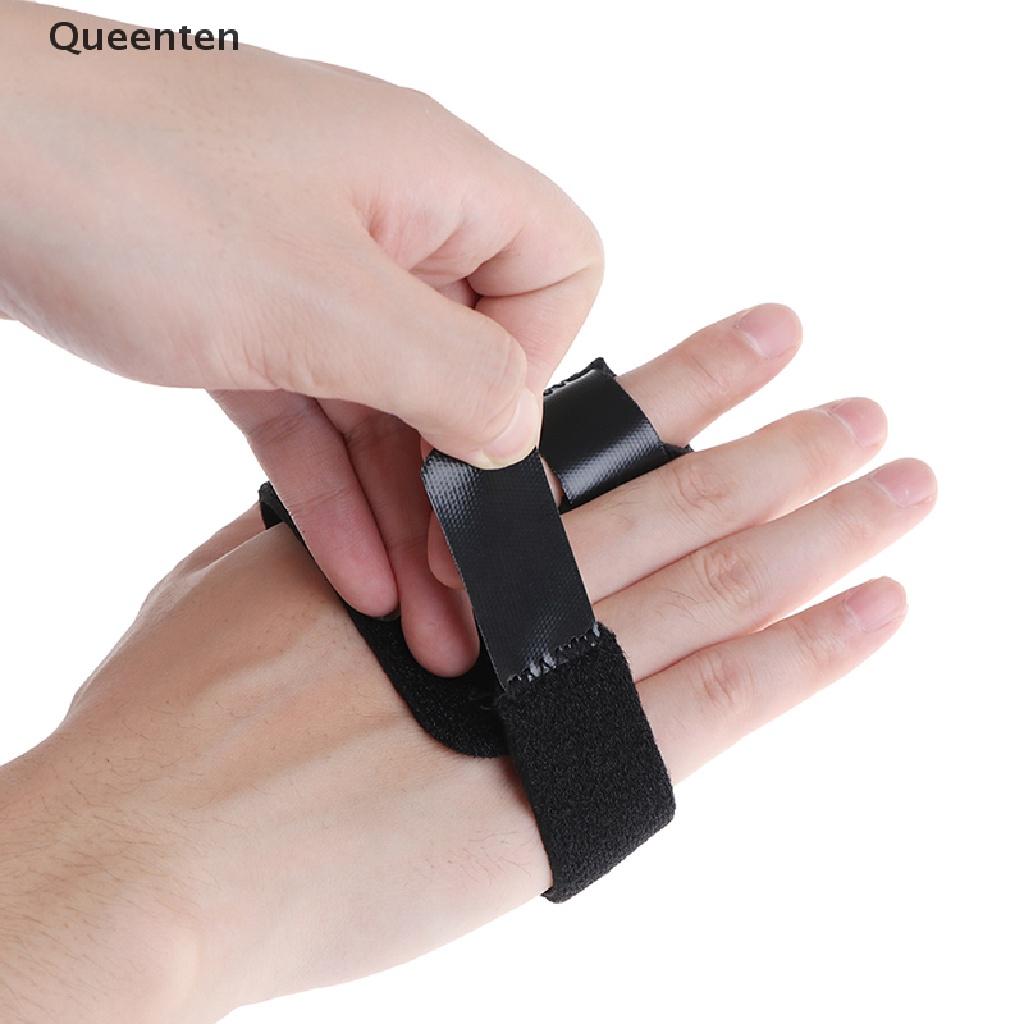 Queenten Adjustable Finger Splint Brace Trigger Finger Support Fracture Fix Pain Relief QT