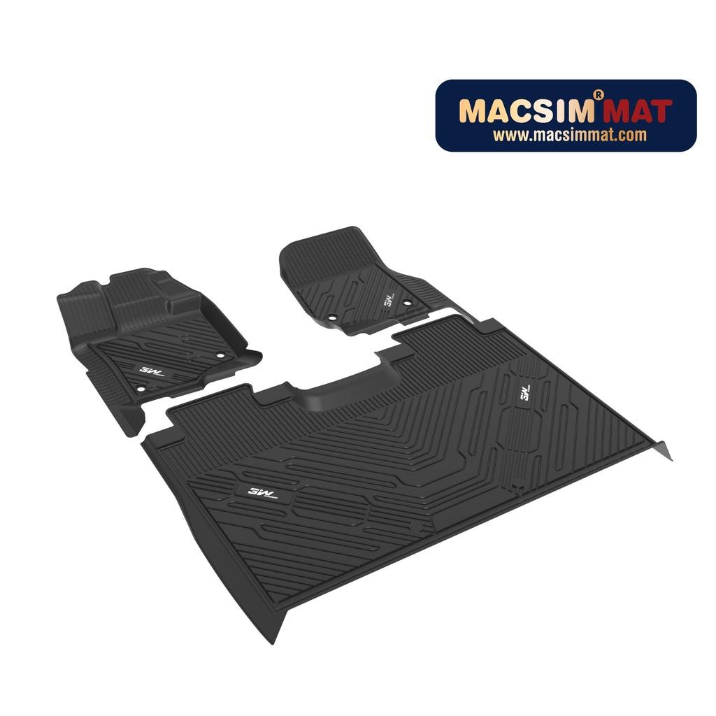 Thảm lót sàn xe ô tô Ford F150 2012-đến nay Nhãn hiệu Macsim 3W chất liệu nhựa TPE đúc khuôn cao cấp - màu đen