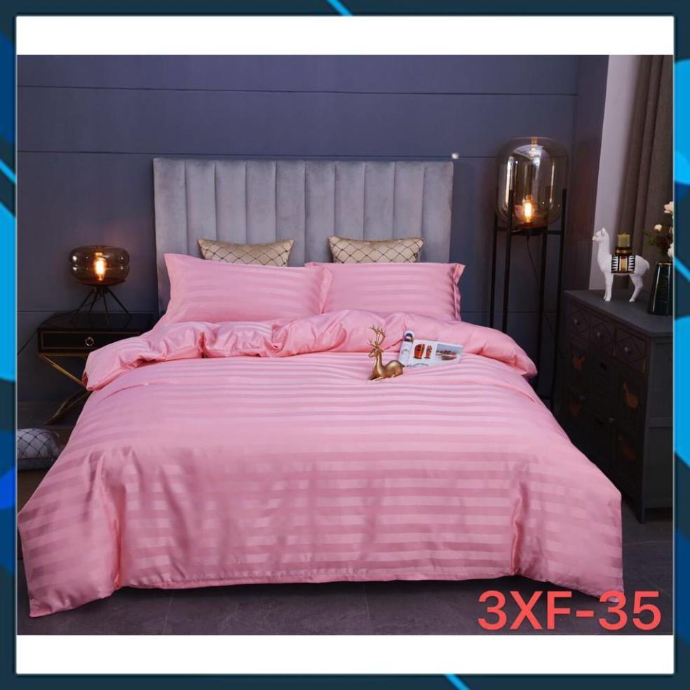 Bộ chăn ga Cotton sọc 3f chăn ga Hàn Quốc đủ màu đủ size miễn phí bo chun
