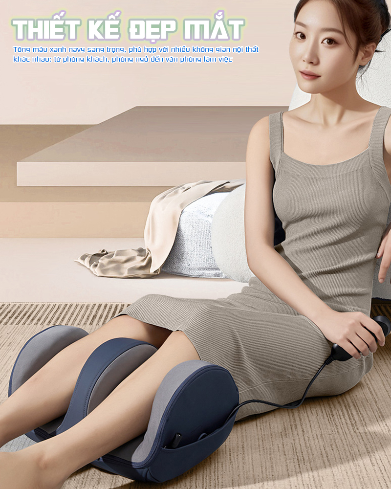 Máy massage bàn chân và bắp chân cải tiến mới Nikio NK-183 - Sử dụng pin sạc