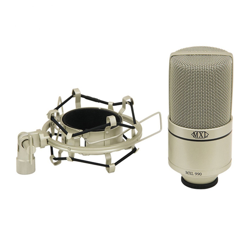 Micro thu âm cao cấp MXL 990 - Condenser Microphone - Micro thu âm chuyên nghiệp cho phòng thu, livestream, karaoke online - Hàng chính hãng