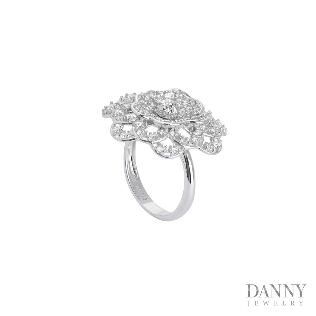 Nhẫn Nữ Bạc 925 Danny Jewelry Xi Bạch Kim Đính Đá CZ KI4GZ002