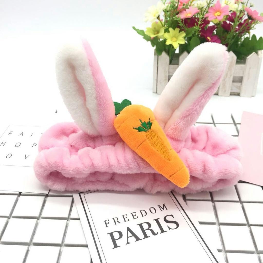 Băng đô rửa mặt, trang điểm tai thỏ và củ cà rốt dễ thương cute TooYoo TY0107