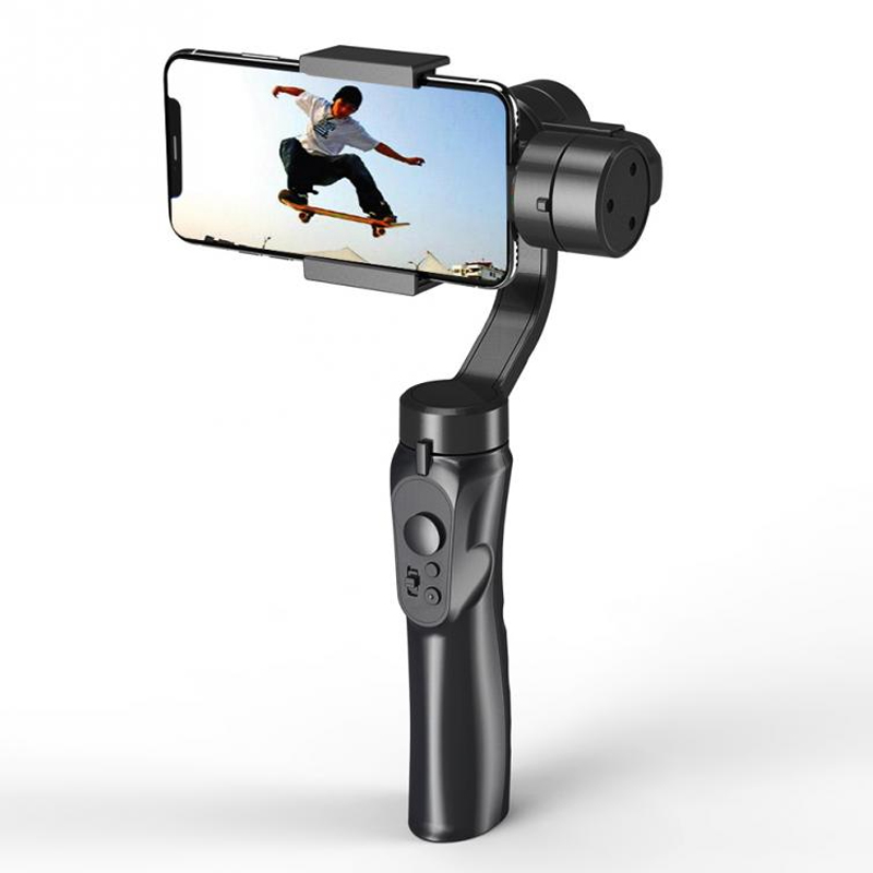 Gimbal chống rung cho điện thoại thông minh sử dụng hệ điều hành Android và IOS, 3 trục, xoay 360°, nhào lộn tùy thích, trợ lý chụp ảnh quay phim lý tưởng F6