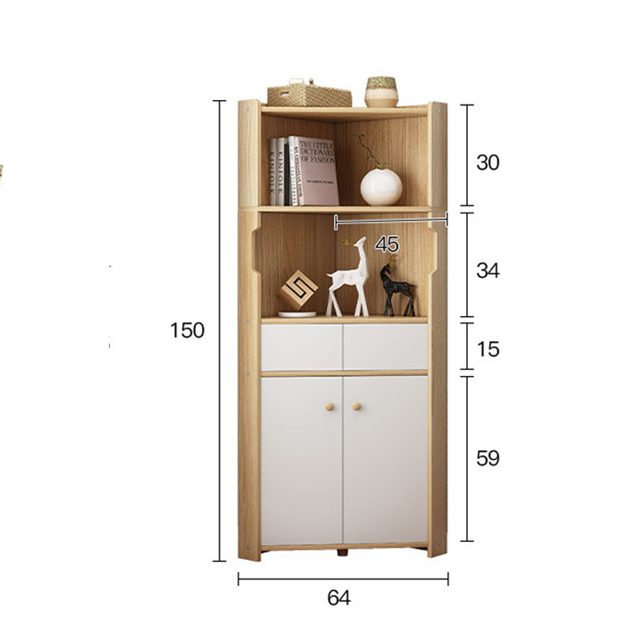 Tủ tường tủ góc tủ gỗ tủ kệ bếp tủ tường phòng khách phòng ngủ tủ 2 góc - tủ kệ tam giác cỡ nhỏ vừa tủ gỗ đa năng hiện đại