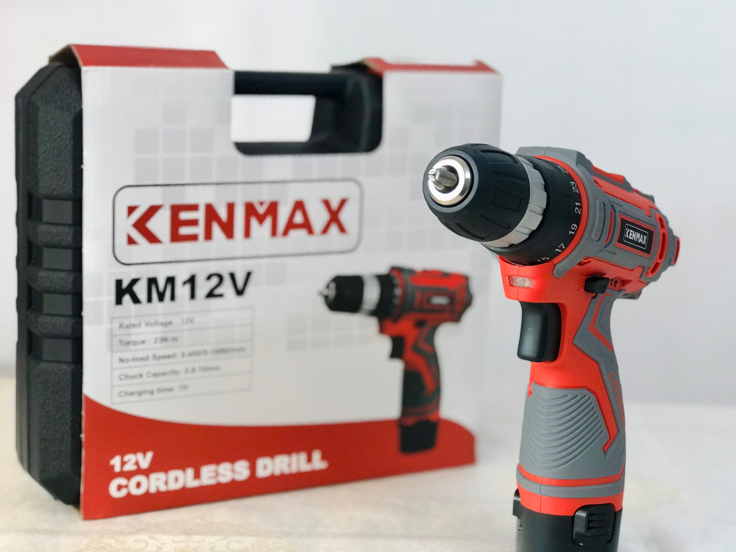 MÁY KHOAN PIN 12V 10MM KENMAX KM12V- HÀNG CHÍNH HÃNG