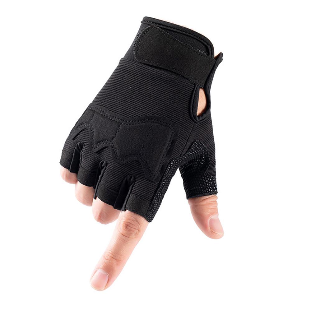 Thể Thao Ngoài Trời Fingerless Gloves Ngón Quân Sự Găng Tay Chiến Thuật Quân Đội Cam Phối Leo Núi Đi Xe Đạp Đi Airsoft Tập Gym S2104