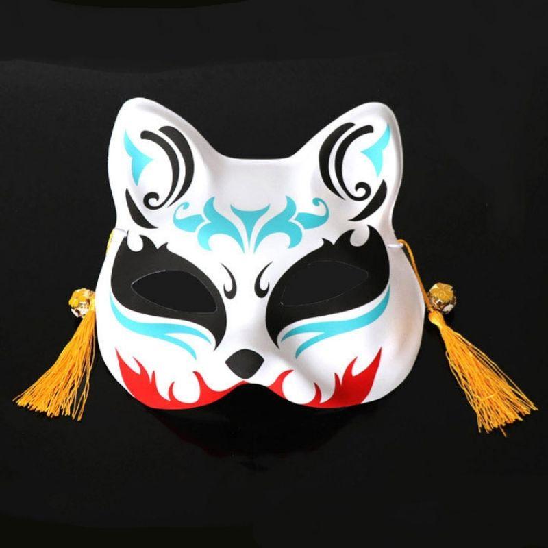 Mặt Nạ Cáo Hóa Trang Halloween bắt mắt Nhật Bản Anime Manga Otaku Mặt nạ cáo vẽ_14 (Mask fox)- đạo cụ cosplay