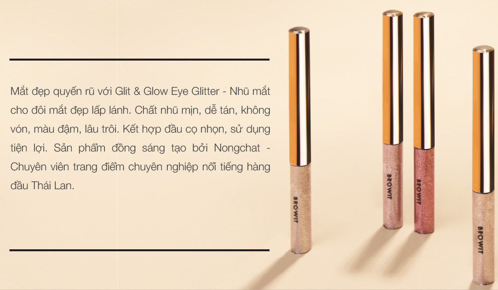 Nhũ mắt Browit Glit &amp; Glow Eyeglitter 3g