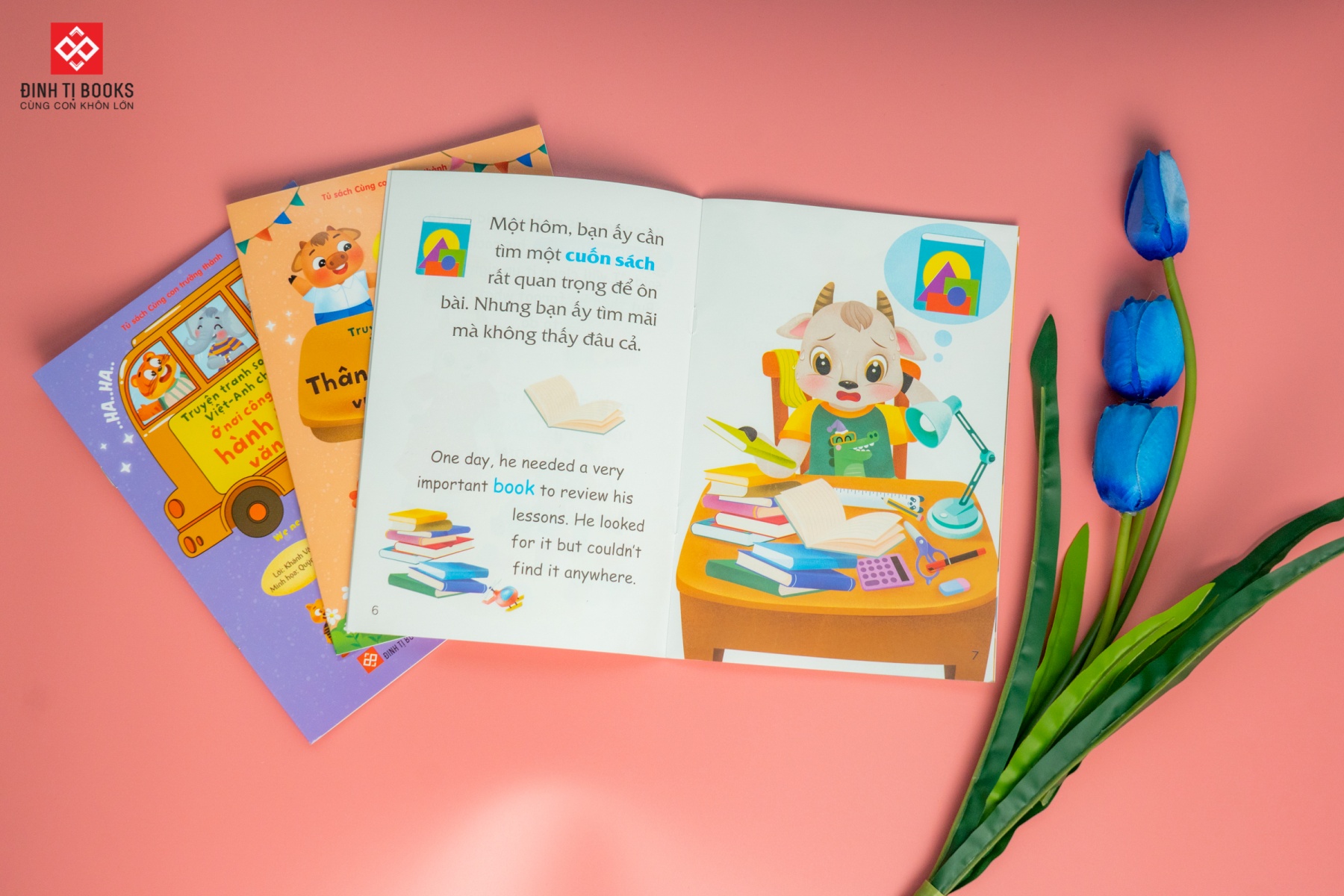 Sách Cùng Con Trưởng Thành - Bộ 10 Cuốn Truyện Tranh Song Ngữ Việt - Anh Cho Bé  – Đinh Tị Books