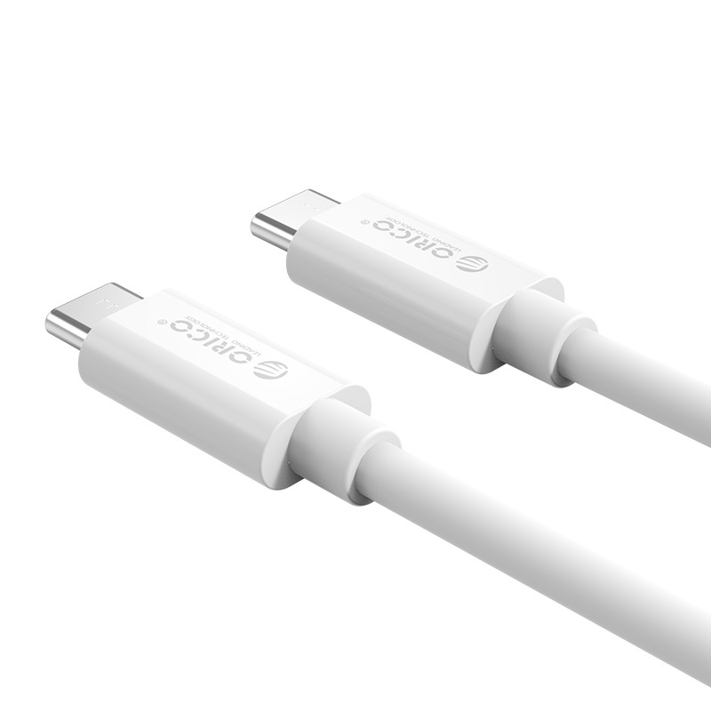 Cáp sạc và truyền dữ liệu 2m Type C to Type C ORICO CTC100M-20-WH - Hàng chính Hãng