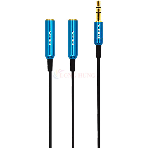 Cáp chuyển AV 3.5mm sang 2 đầu tai nghe Philips Audio Cable SWA7200C - Hàng chính hãng