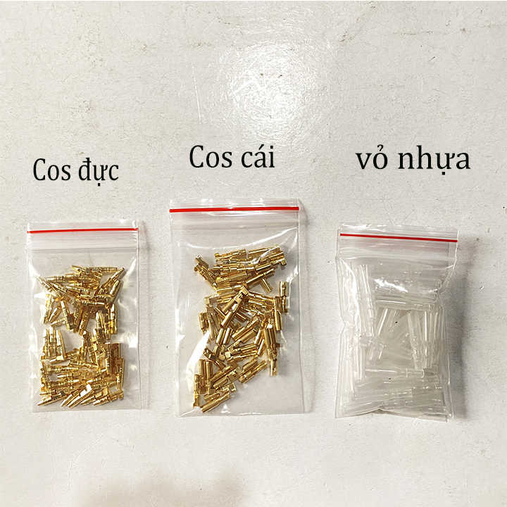 Bộ cốt cos đồng đầu đạn cắm đực cái vỏ nhựa điện xe máy 3.5mm