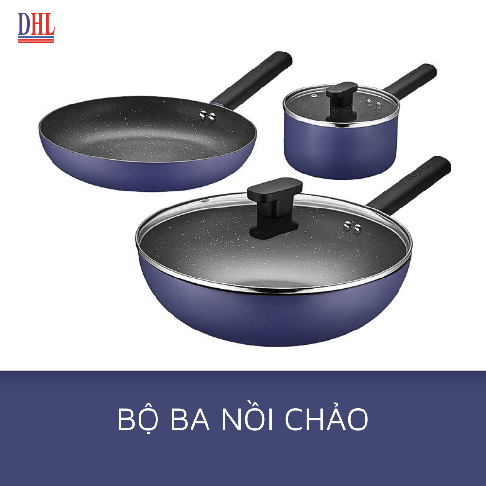 Quánh chống dính vân đá cao cấp hàn quốc Mitomo Cooker King siêu bền - Hàng chính hãng