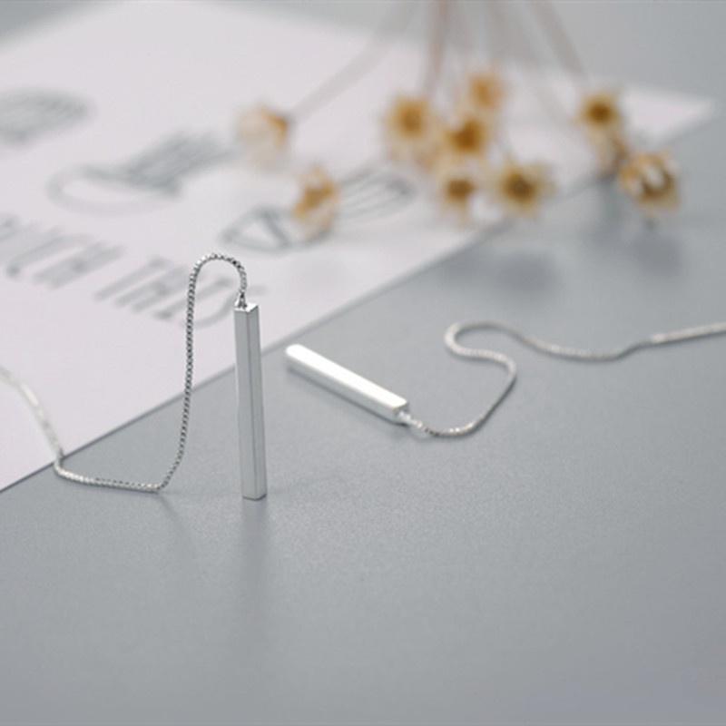 Khuyên tai bạc kiểu dáng thiết kế móc thả dài phong cách Hàn Quốc ANTA Jewelry - ATJ9006