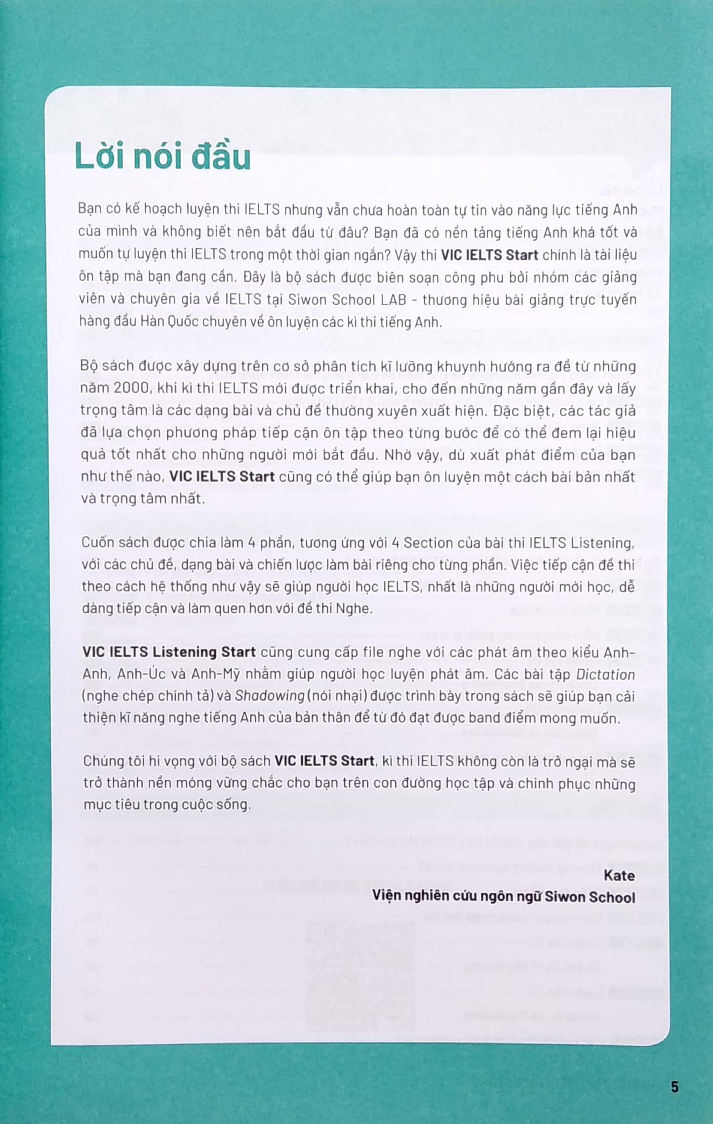 Vic Ielts Listening Start