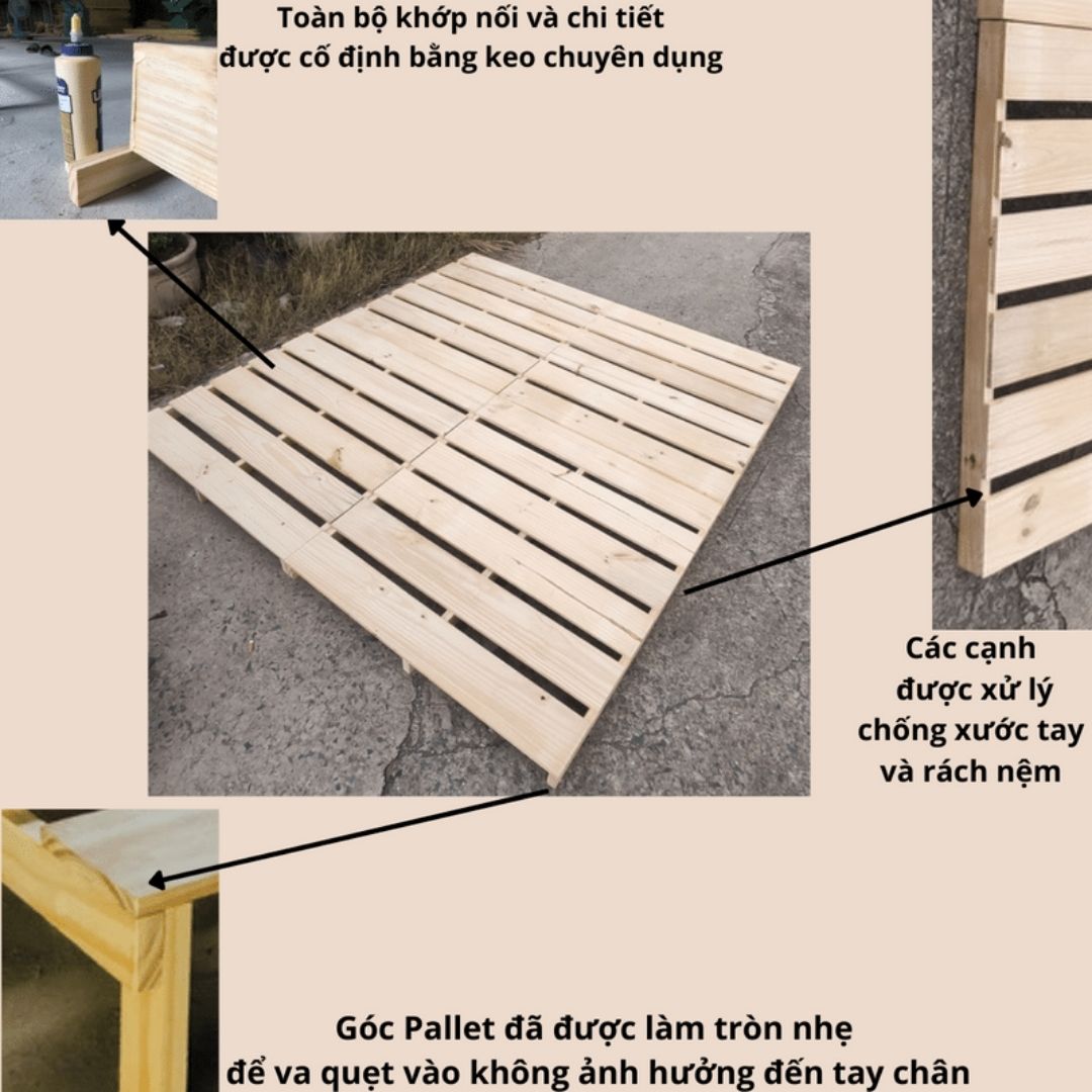 GIƯỜNG NGỦ PALLET CAO 15CM,20CM , PALLET LẮP RÁP, GIƯỜNG NGỦ GẤP GỌN ĐỦ MỌI KÍCH THƯỚC GỖ THÔNG NHẬP KHẨU(ẢNH TẠI XƯỞNG)