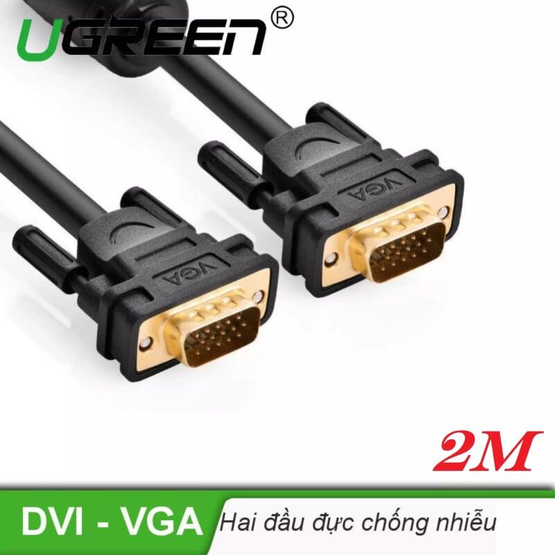 Ugreen UG11646VG101TK 2M màu Đen Cáp tín hiệu 2 đầu VGA - HÀNG CHÍNH HÃNG