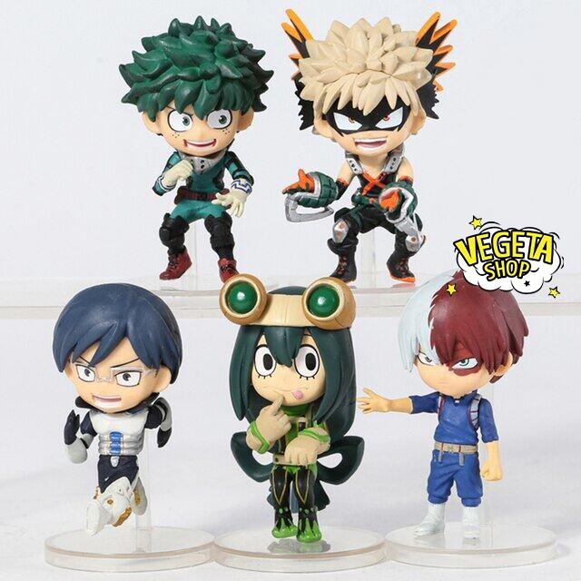 Mô hình Học Viện Siêu Anh Hùng - My Hero Academia - Midoriya Todoroki Shoto Bakugo Katsuki Ida Tenya Asui Tsuyu Cao 7cm