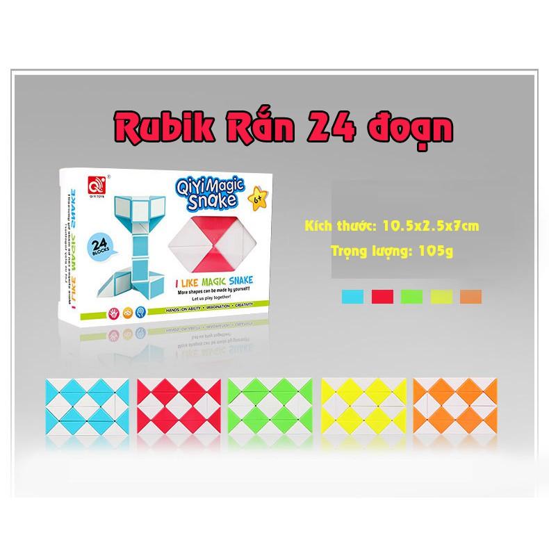 Đồ chơi ảo thuật Rubik rắn - Magic Snake - 24 đoạn