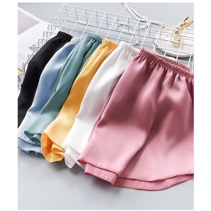 Quần lụa satin mặc nhà quần mặc váy