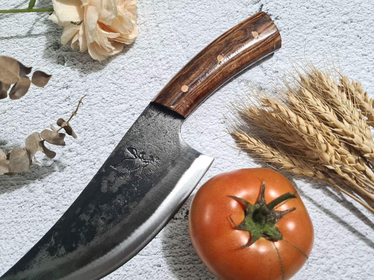 DAO BẾP PHÚC SEN -  DAO BẦU CÁN CONG MÃ VSN3