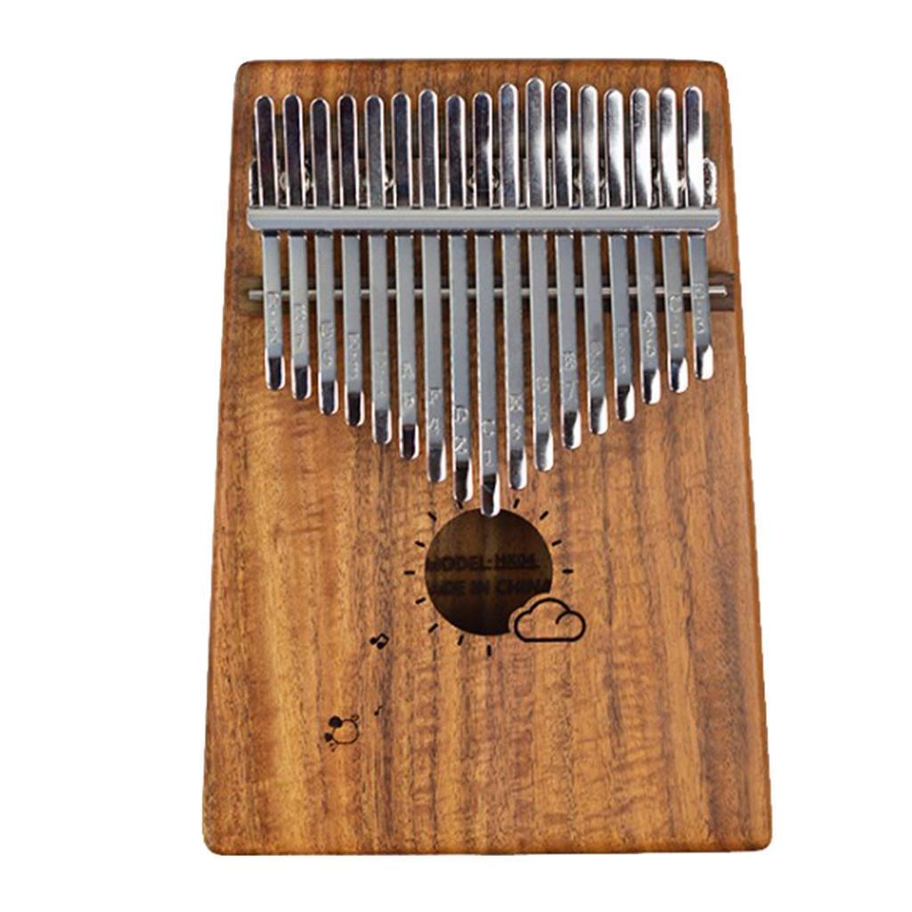 Wooden 17 Keys Kalimba Thumb Piano Musical Instrument Accessory for Piano Lovers