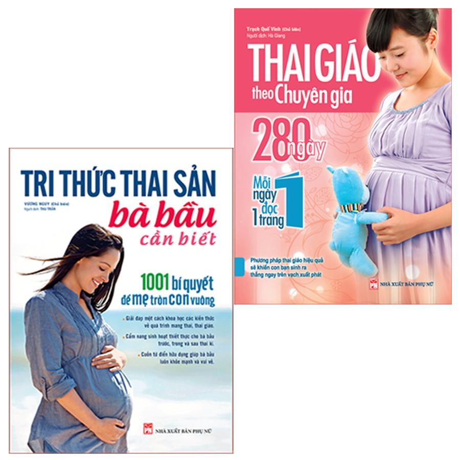 Sách: Combo Tri Thức Thai Sản Bà Bầu Cần Biết + Thai Giáo Theo Chuyên Gia