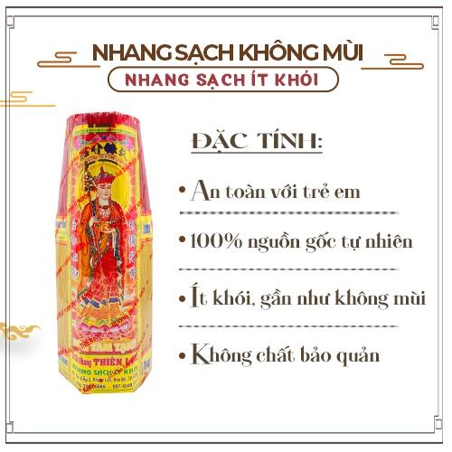 Nhang Sạch Đặc Biệt Không Mùi Không Cay Mắt Thiên Lộc An Toàn Cho Trẻ Em - Bó Đại 800 Nén