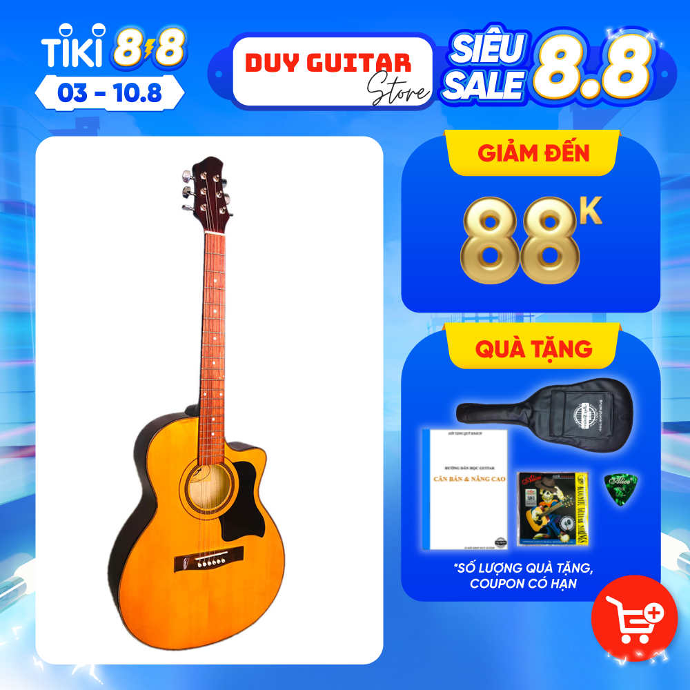 Đàn Guitar Acoustic DVE70Ya - Màu Vàng