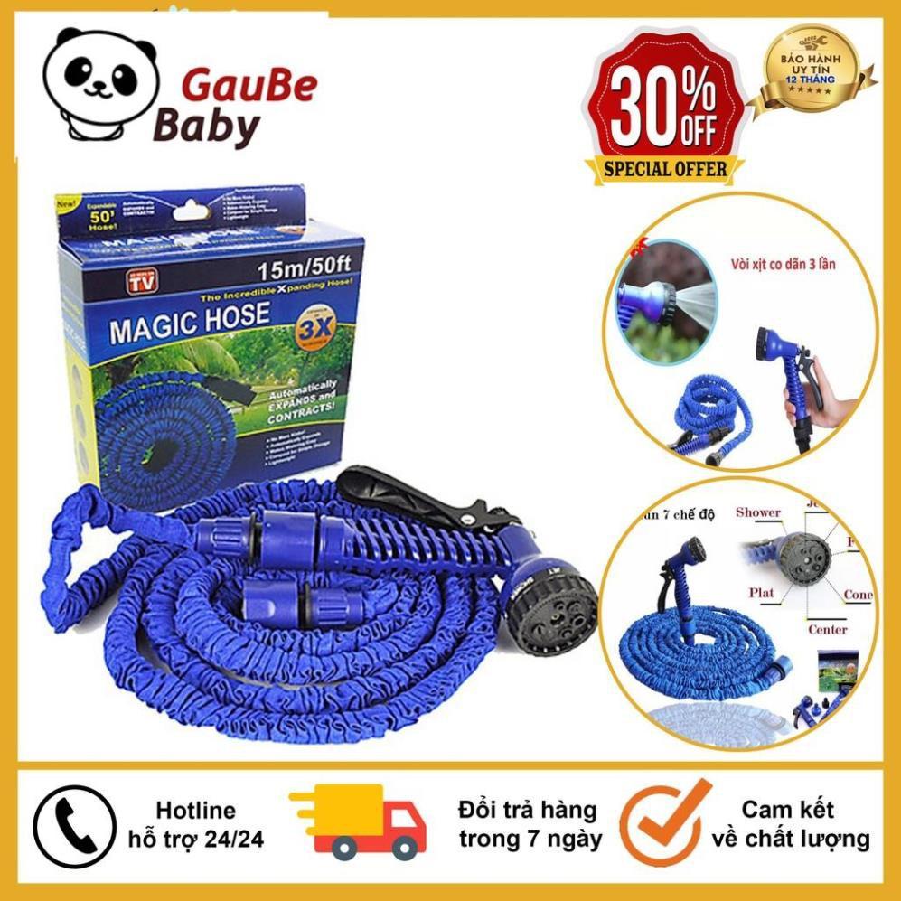 Vòi Xịt Nước, Vòi Xịt Rửa Thông Minh Giãn Nở, Tưới Cây, Rửa Xe Phun Nước Loại 15/30M