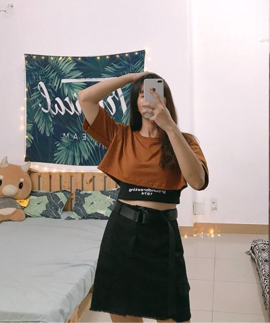 Set áo croptop Ny/ Nữ/ Freeship