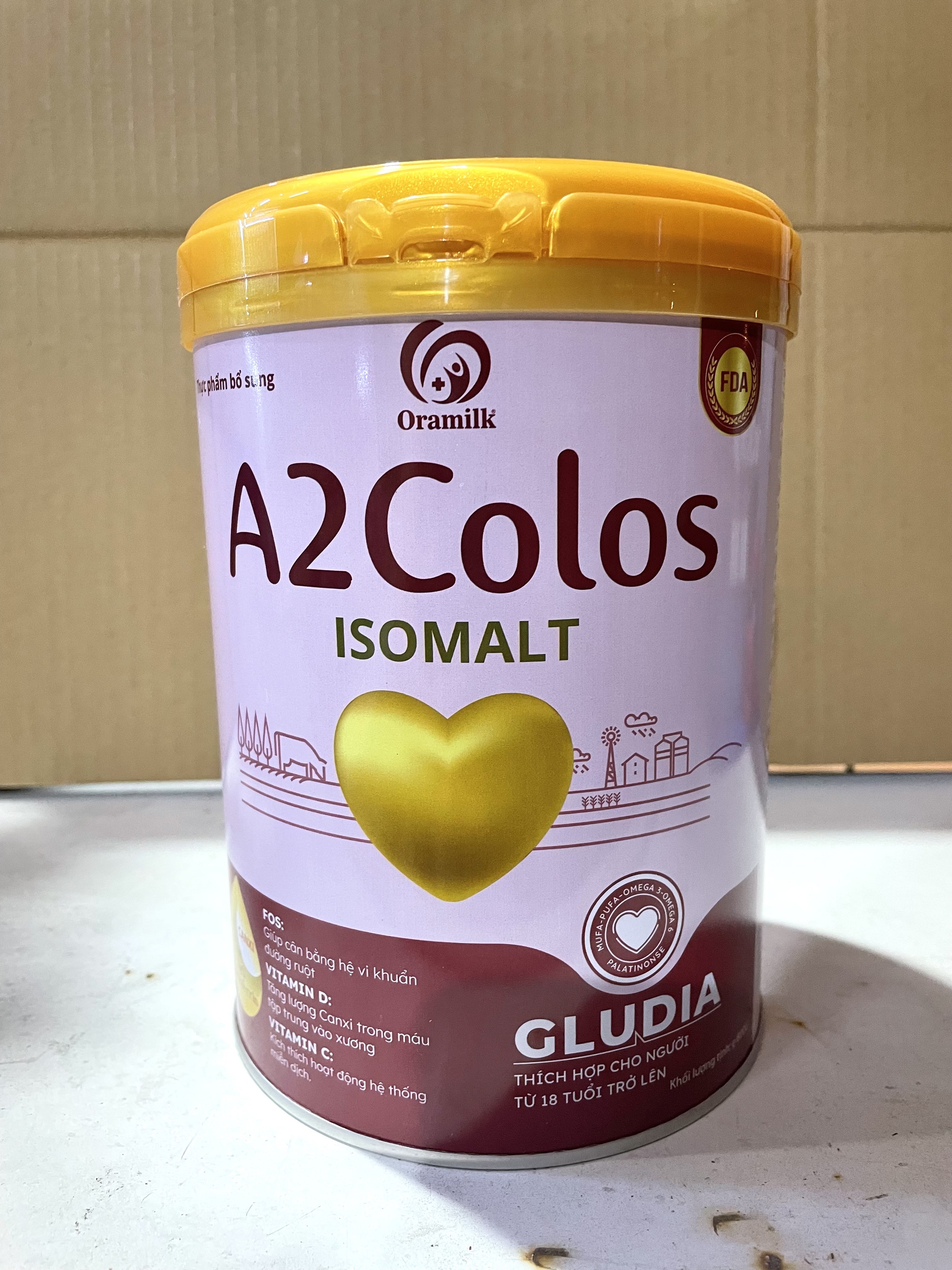Combo 5 lon Sữa bột A2Colos cho người Tiểu đường lon 800g - Thay thế bữa ăn phụ, bổ sung vitamin và khoáng chất cho người dùng