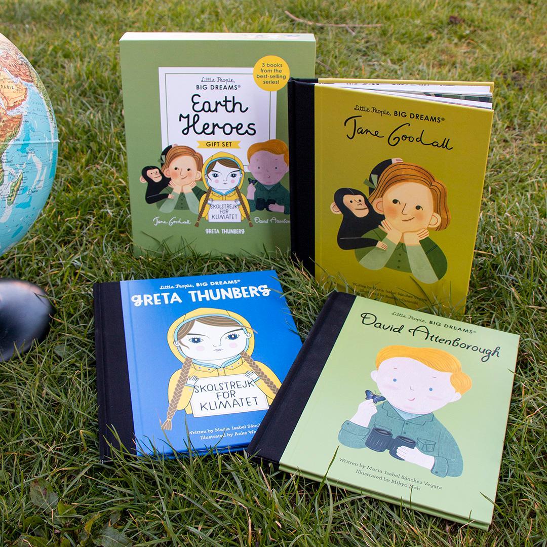 Little People, BIG DREAMS: Earth Heroes : 3 books from the best-selling series! Jane Goodall - Greta Thunberg - David Attenborough