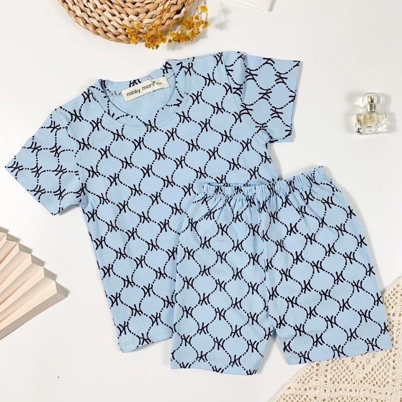 Đồ bộ cho Bé Gái, Bé Trai Cộc Tay Minky Mom, Quần áo trẻ em vải COTTON mềm mịn thoáng mát an toàn cho bé NN24