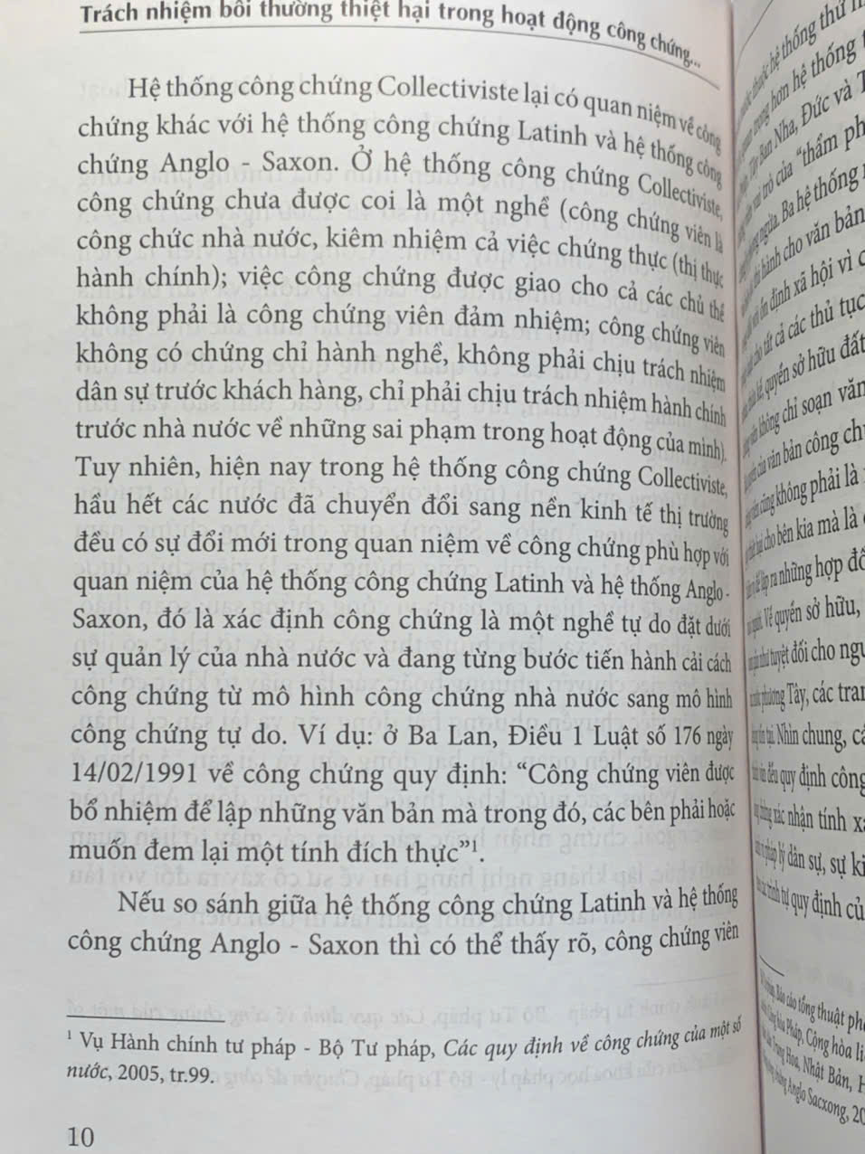 Trách nhiệm bồi thường thiệt hại trong hoạt động công chứng theo pháp luật Việt Nam