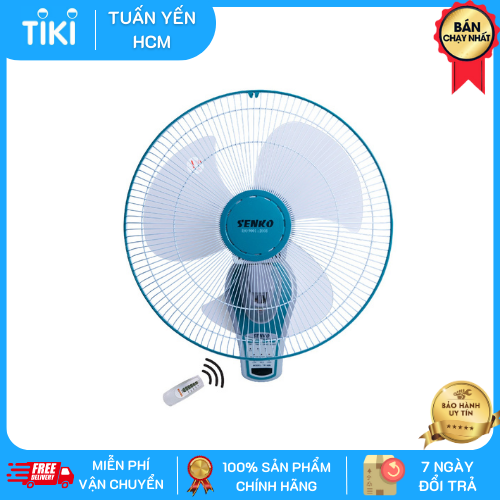 Quạt Treo Tường Senko Có Remote TR1428 - Giao Màu Ngẫu Nhiên - Hàng Chính Hãng