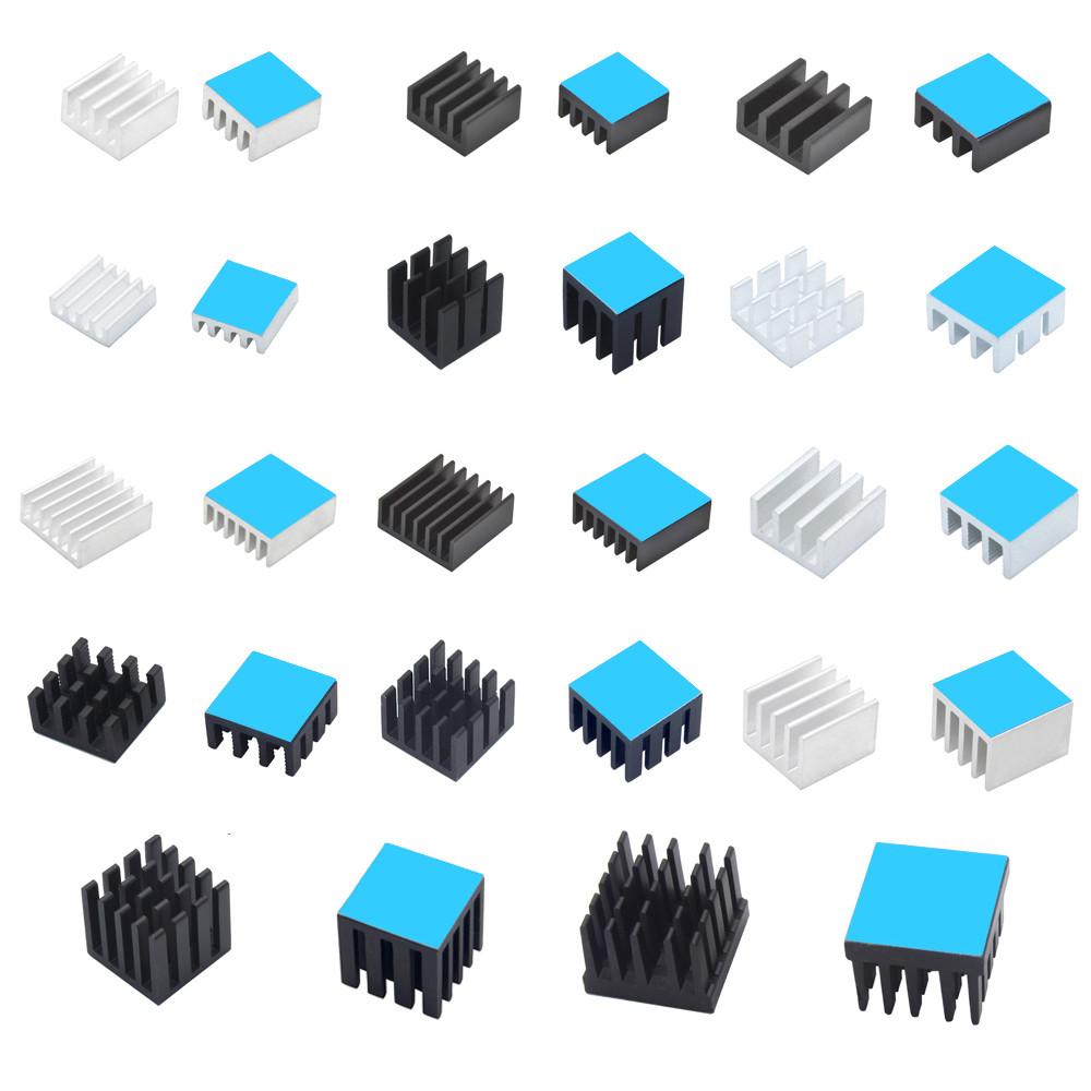 Tản Nhiệt Nhôm Tản Nhiệt Tản Nhiệt Cho Điện Tử Vi Mạch RAM MOS Dynatron Raspberry Pi Làm Mát Bằng Nhiệt Dẫn Điện Băng