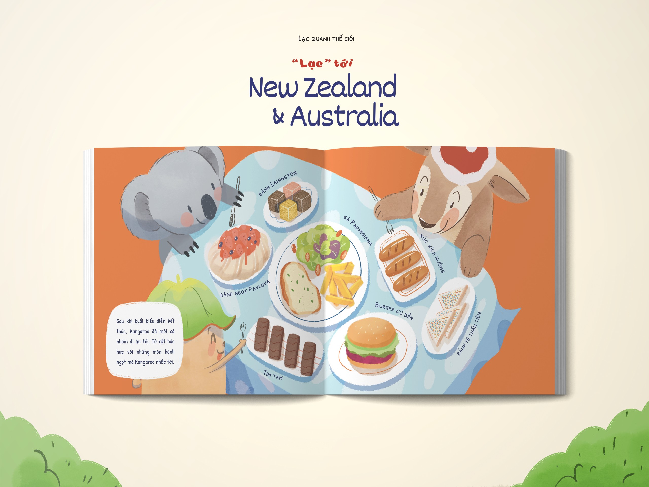 Benito - Sách thiếu nhi - Lạc quanh Thế giới - "Lạc" tới New Zealand & Australia