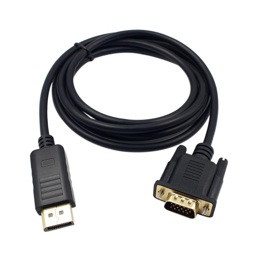 Bộ chuyển đổi cáp Cổng hiển thị nam 1.8M chuyển đổi video 1080P cho máy chiếu DTV TV Đầu phát