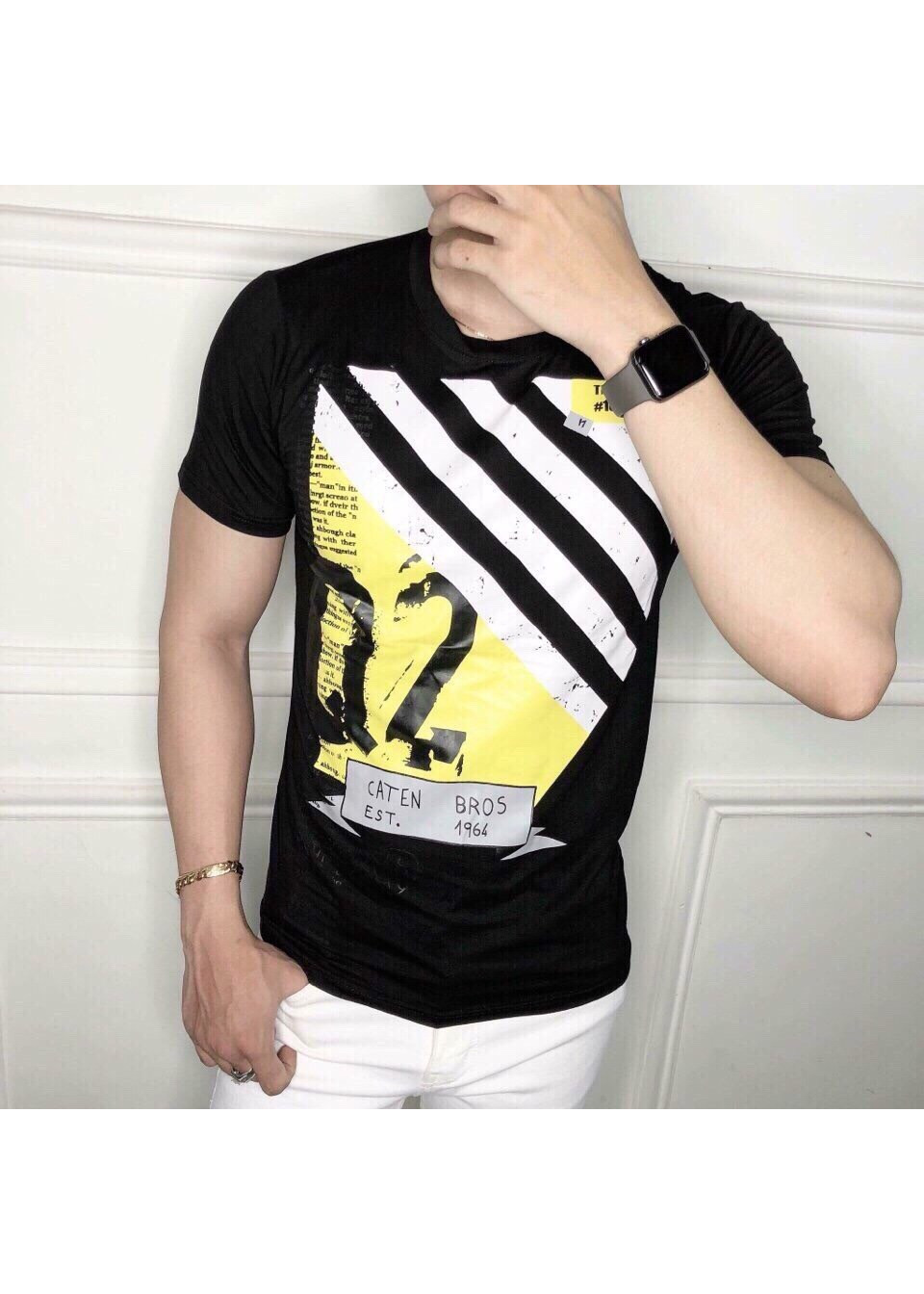 ÁO THUN NAM IN CỔ TRÒN CO GIÃN TỐT