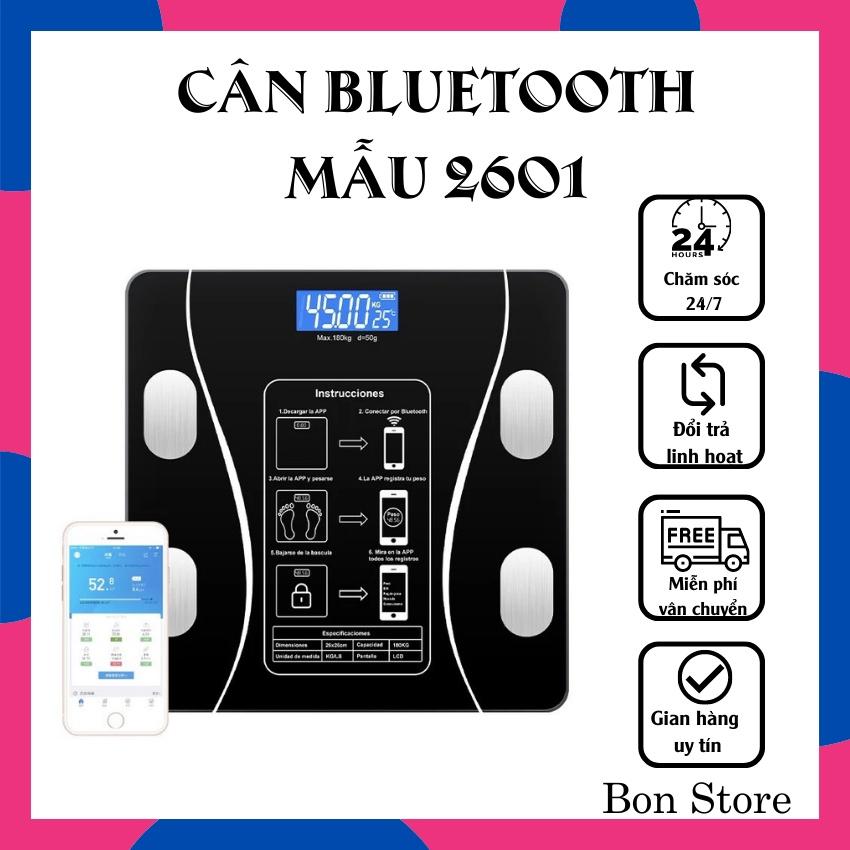 Cân Điện Tử Kết Nối Bluetooth Đo Chỉ Số Sức Khỏe Kiểm Soát Ăn Uống, Hoạt Động Thể Thao,Tặng Thước Dây/Bon Store7788