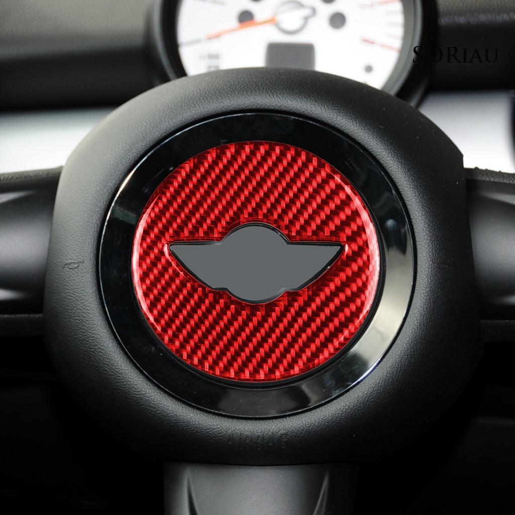 Miếng Dán Sợi Carbon Bảo Vệ Vô Lăng Xe Hơi Mini R55 R56 Countryman R60 Paceman R61 07-13
