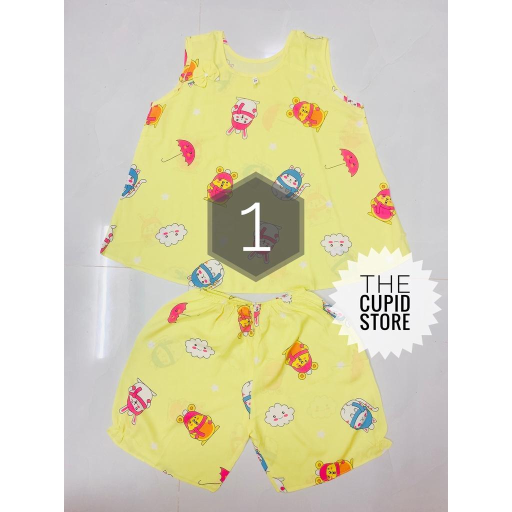 Đồ bộ chất liệu tole lanh 2 da loại 1 cho bé gái từ 3-5 kg - The Cupid Store