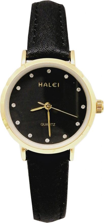 Đồng hồ Nam Halei - HL542 Dây da full đen